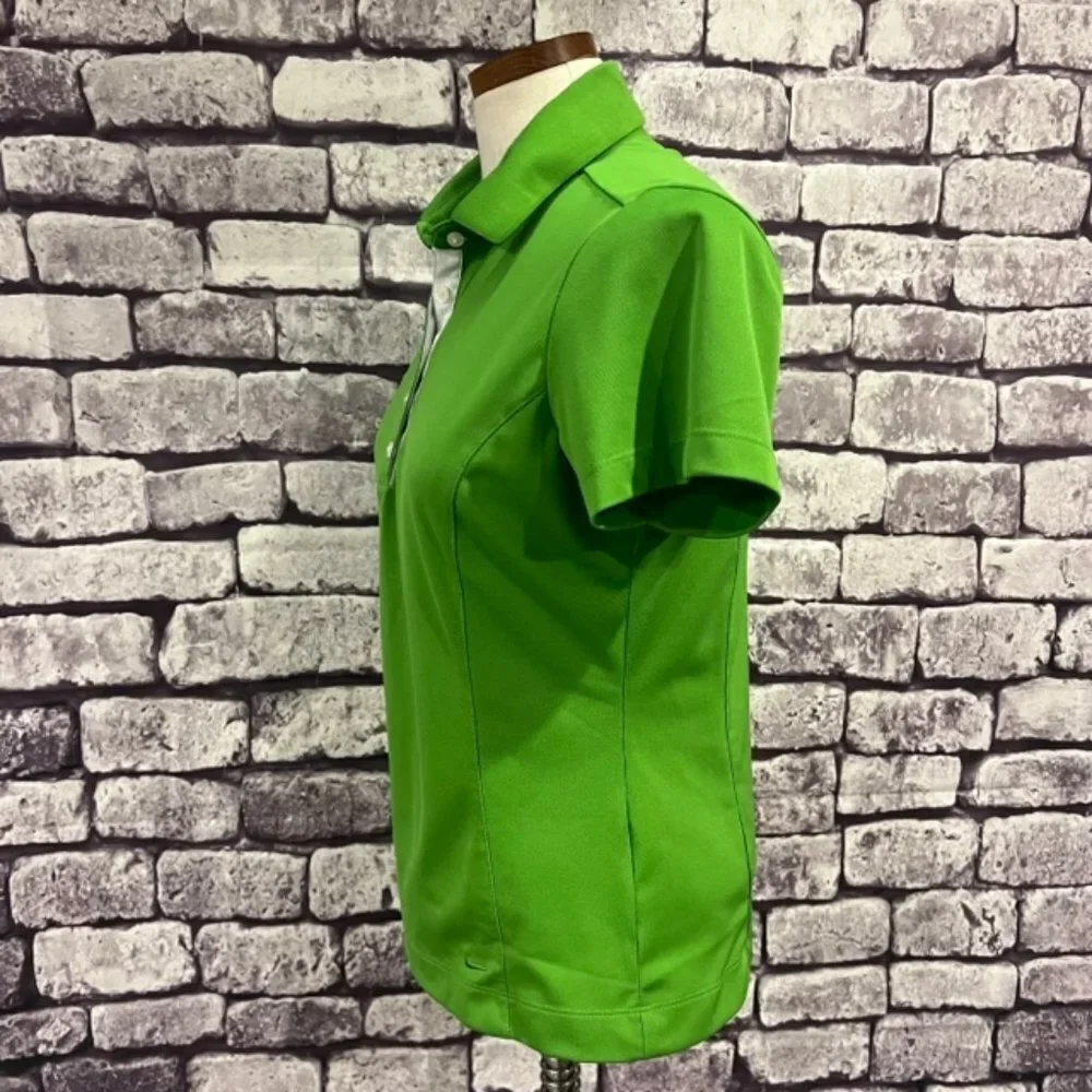 Nike Golf Green Short Sleeve Polo Size Medium